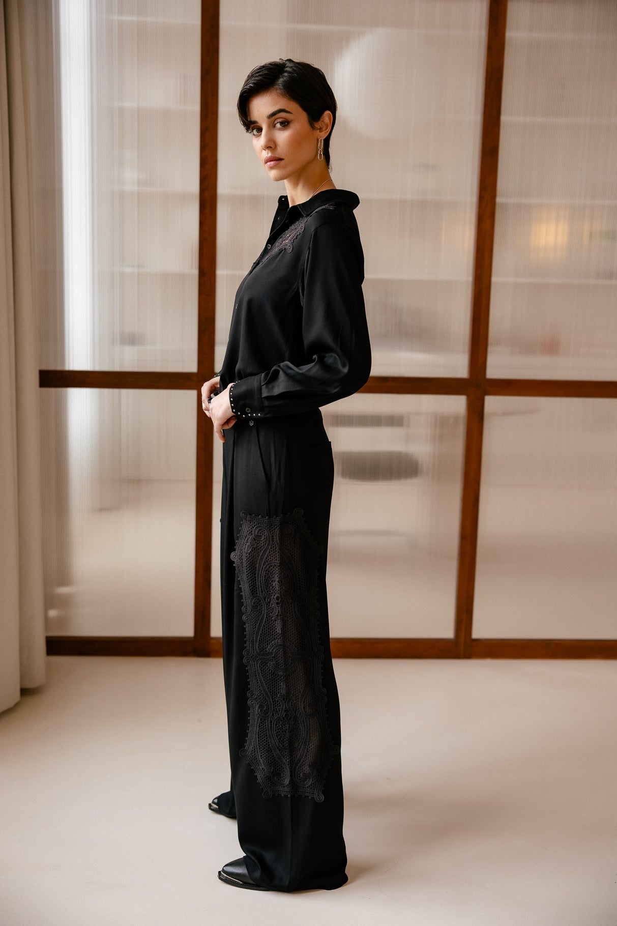 
              

Pantalon large  Femme Palazio black | Freeman T. Porter
            