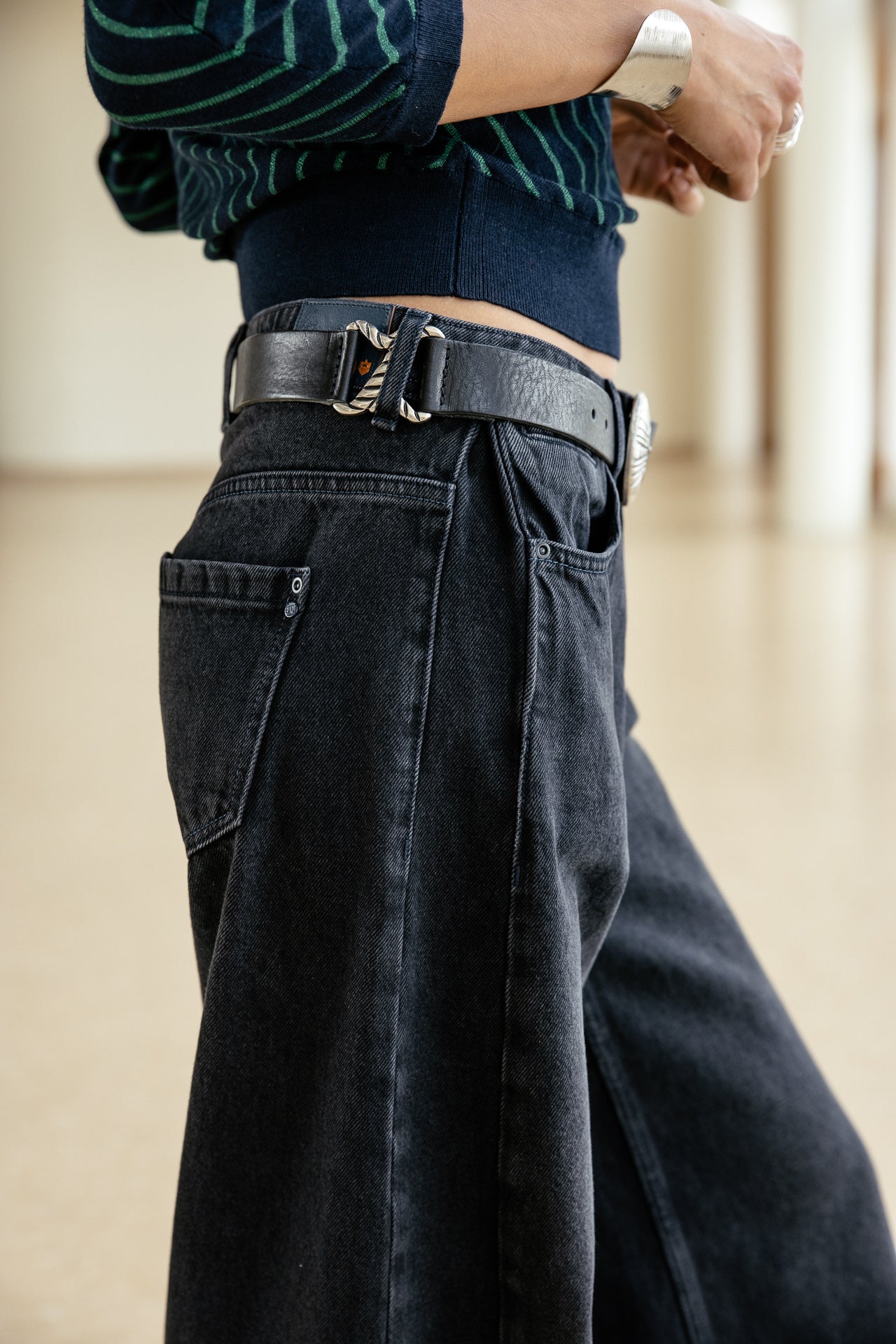 

High-Waist Wide-Leg-Jeans Damen Gemini blind | Freeman T. Porter