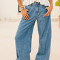 

Denim large leger taille haute Femme Gemini manzana light | Freeman T. Porter