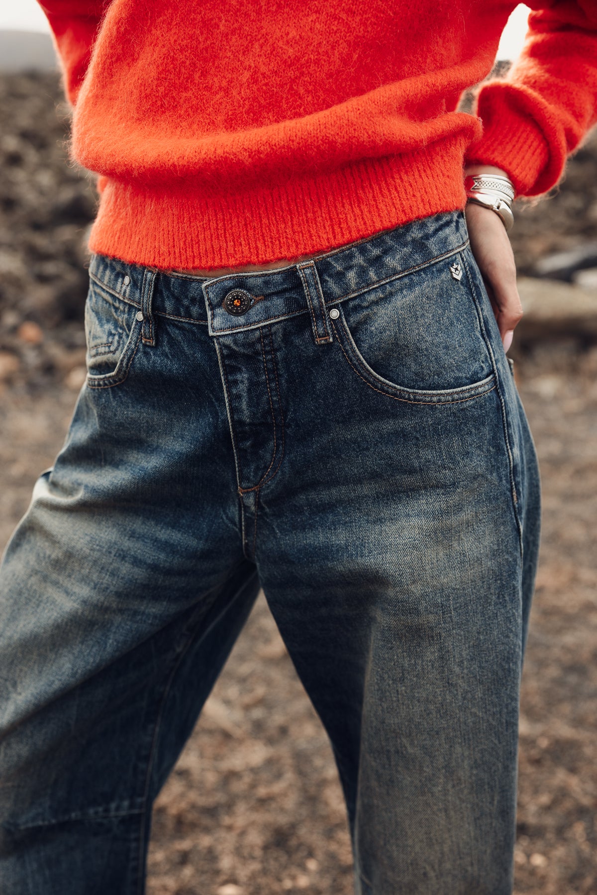 
              

Jeans super barrel taille mi-haute Femme April farsund | Freeman T. Porter
            