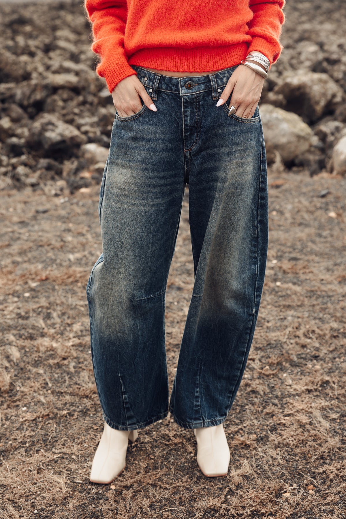 

Super Barrel Jeans Mid Waist Damen April farsund | Freeman T. Porter