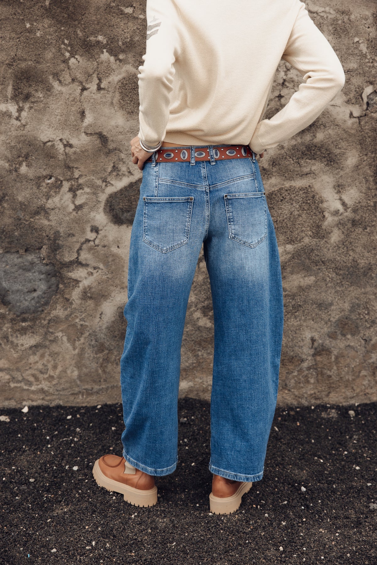 

Super Barrel Jeans Mid-Rise Damen April siberia | Freeman T. Porter