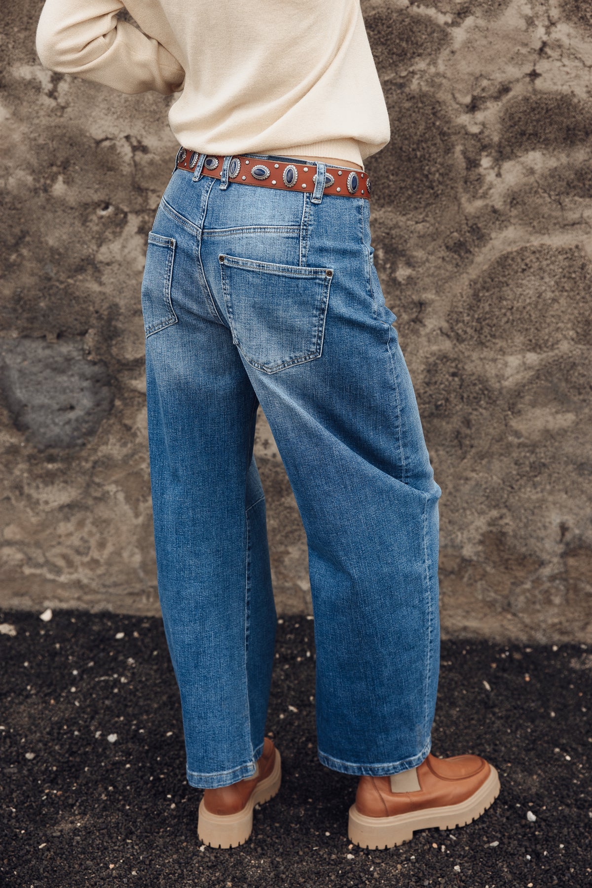 

Super Barrel Jeans Mid-Rise Damen April siberia | Freeman T. Porter