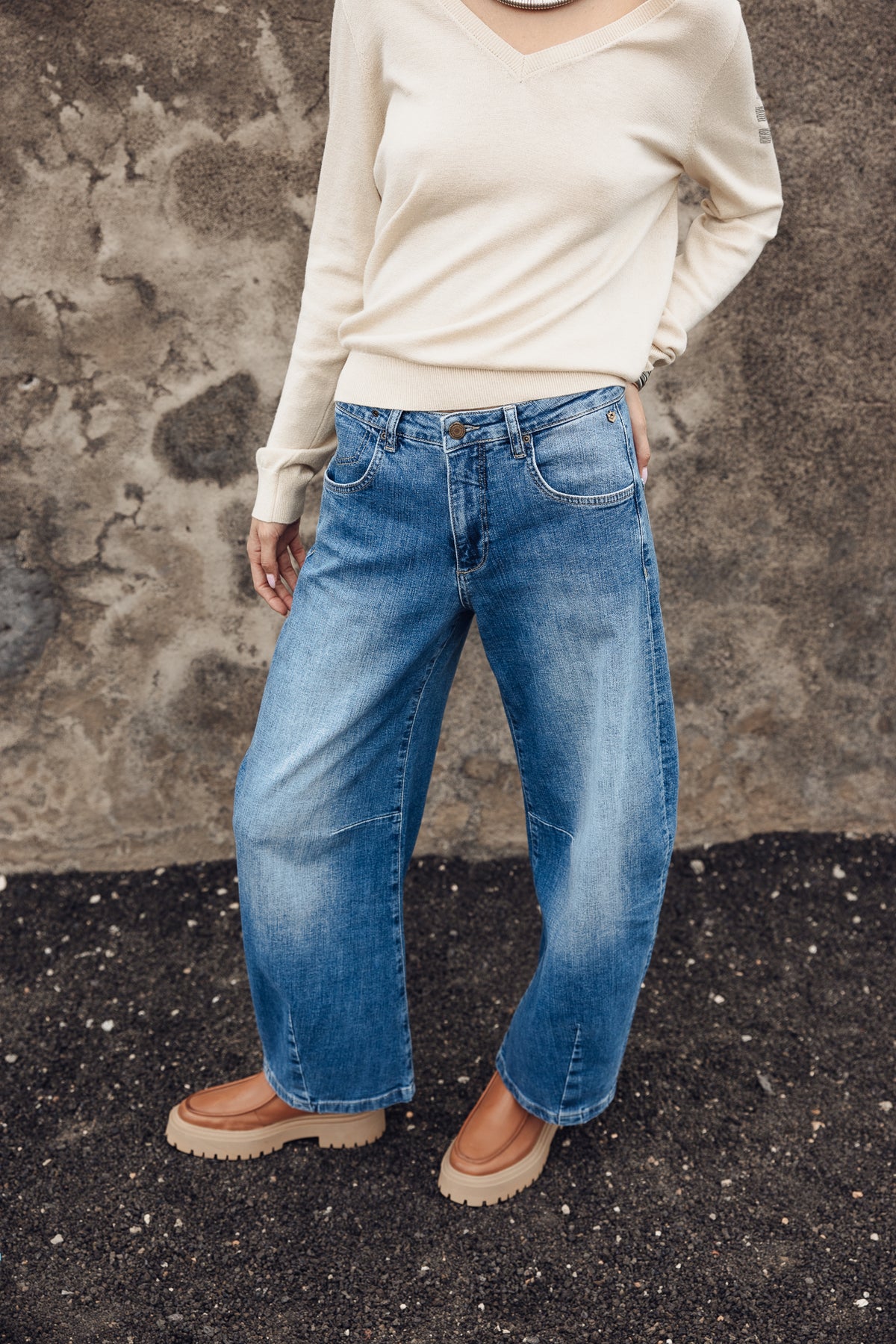 

Super Barrel Jeans Mid-Rise Damen April siberia | Freeman T. Porter