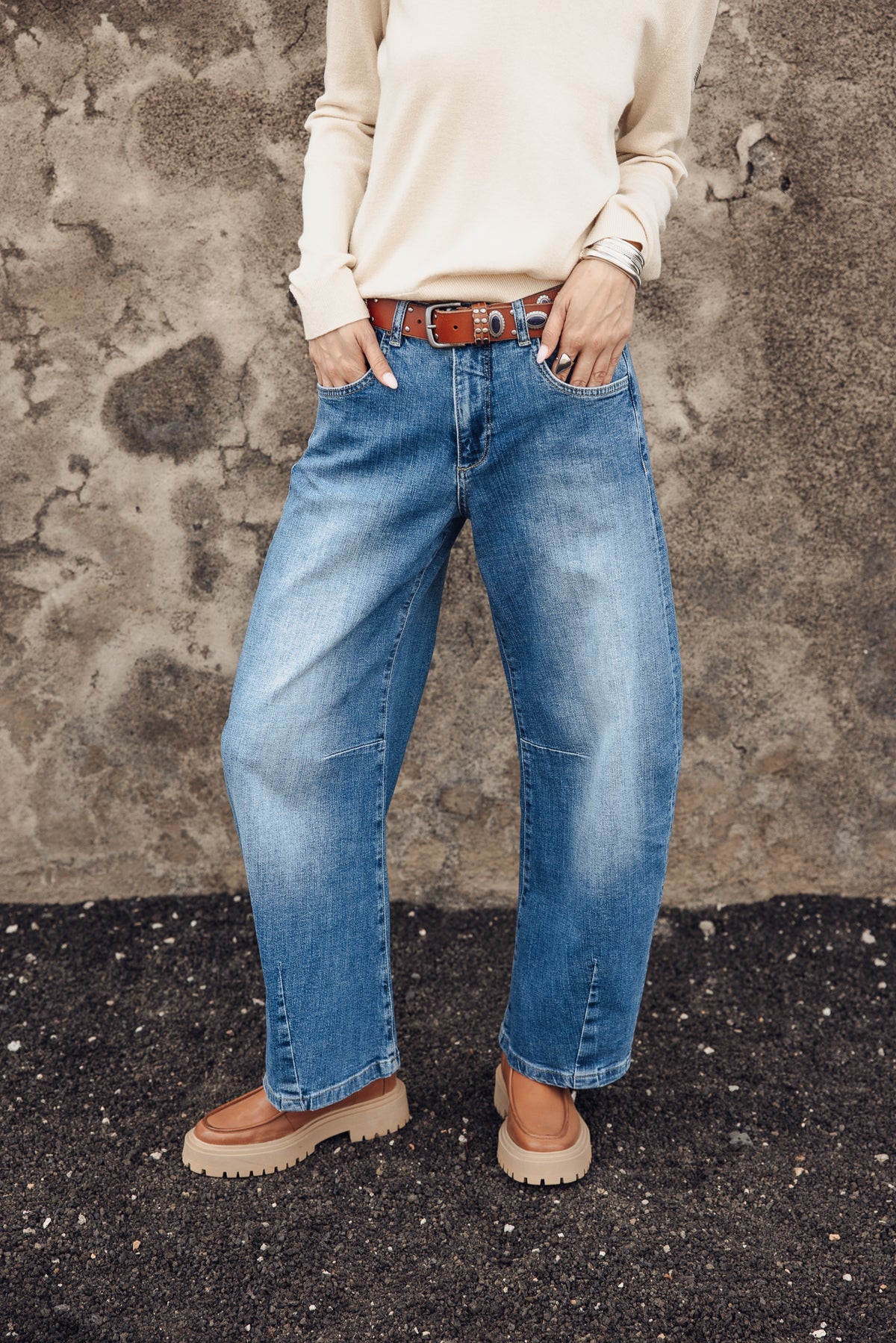 

Super Barrel Jeans Mid-Rise Damen April siberia | Freeman T. Porter