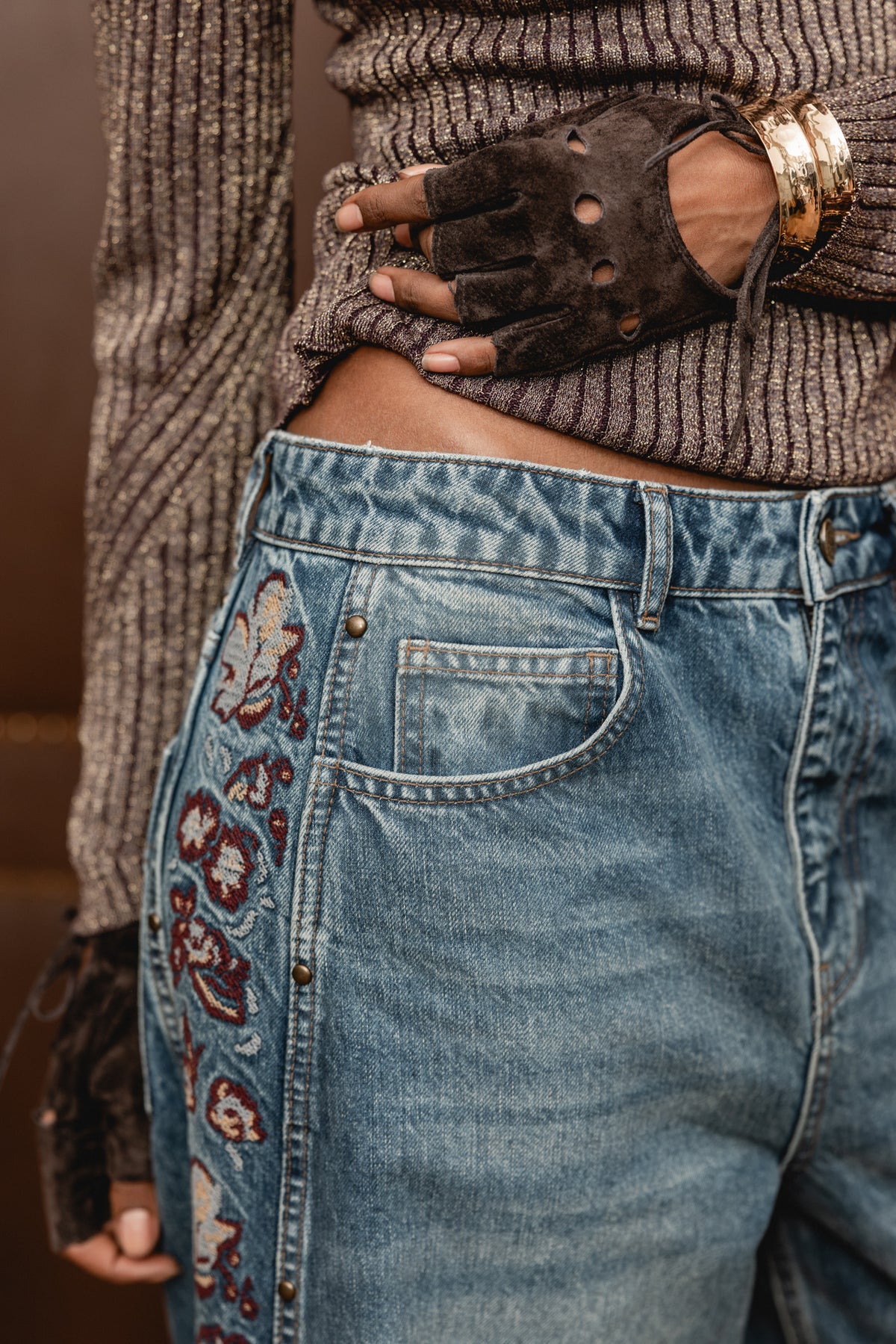

Bestickte Barrel Jeans Damen Attena banjolito | Freeman T. Porter