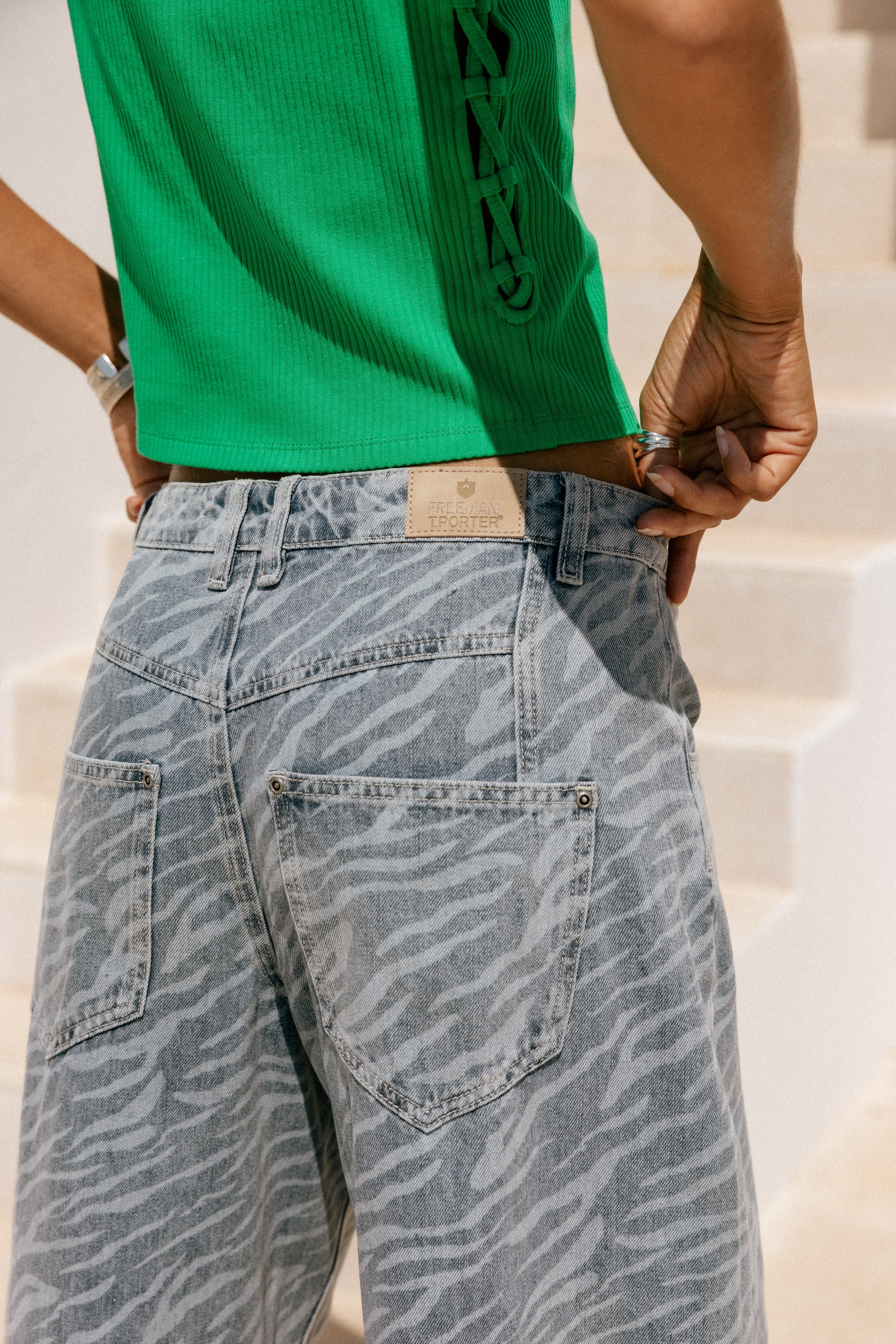 

Jeans super barrel Mujer April jackson zebra | Freeman T. Porter