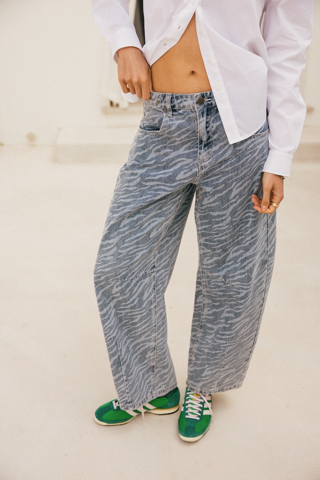 

Jeans super barrel Femme April jackson zebra | Freeman T. Porter