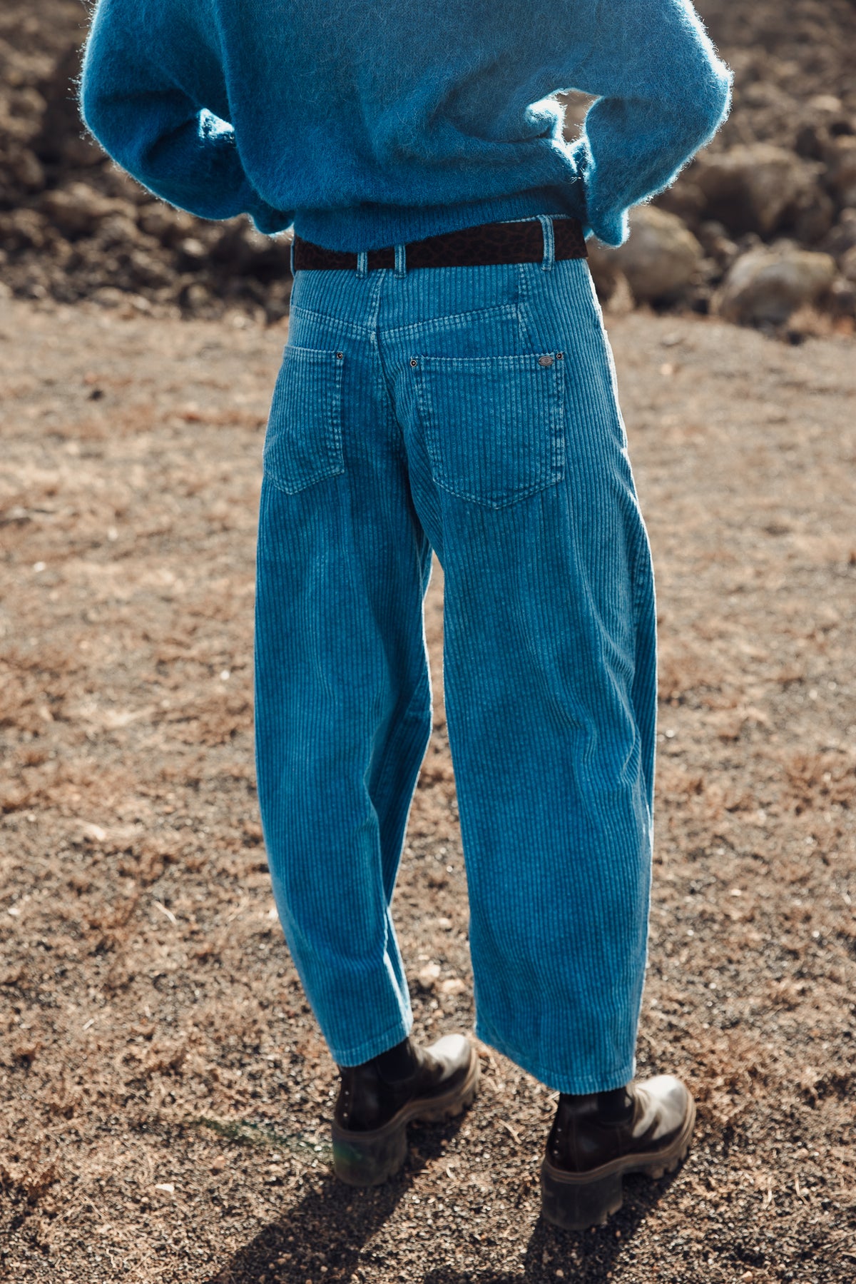 

Mid-Rise Corduroy Barrel Hose Damen April Polar seaport | Freeman T. Porter