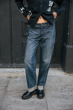 

Jeans droit à revers Femme Pippa rally dark | Freeman T. Porter