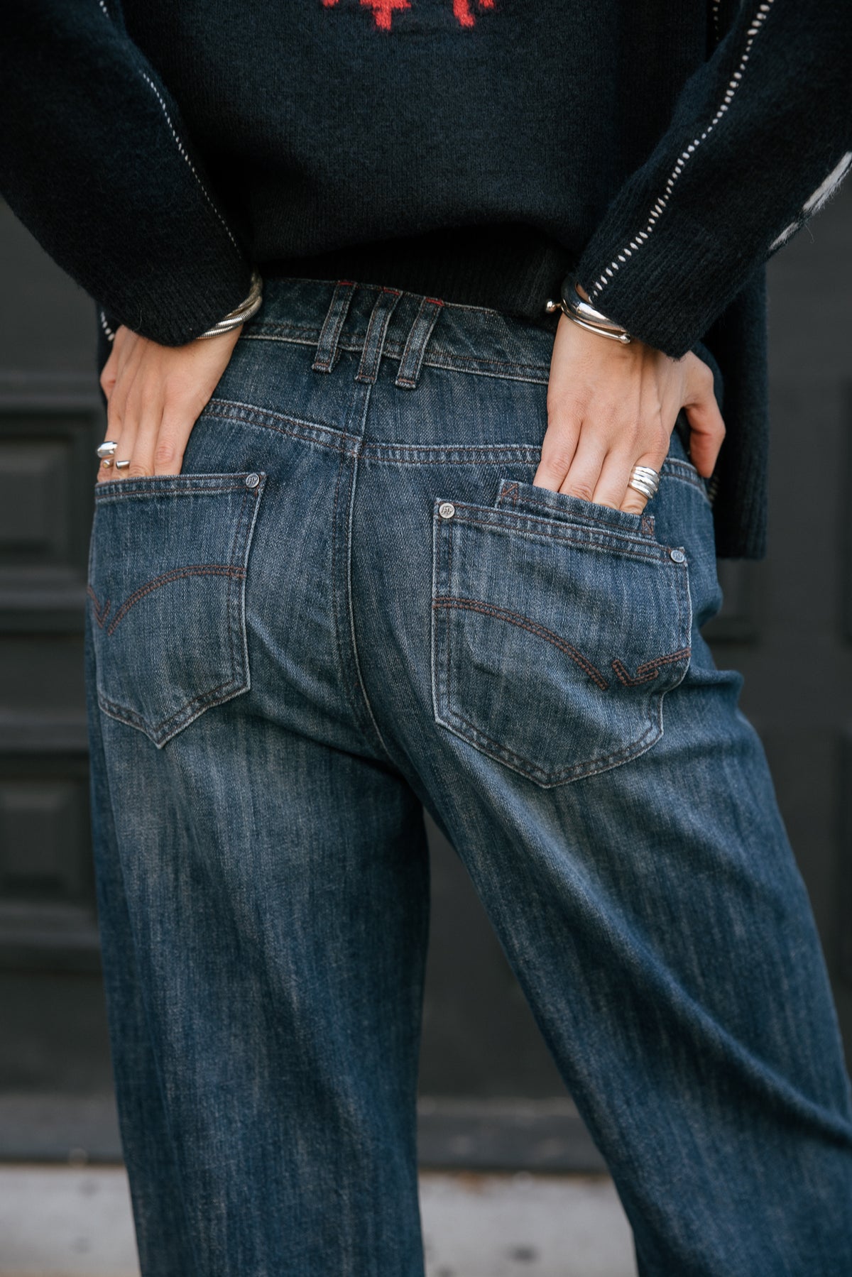 
              

Gerade geschnittene Jeans mit Umschlag Damen Pippa rally dark | Freeman T. Porter
            
