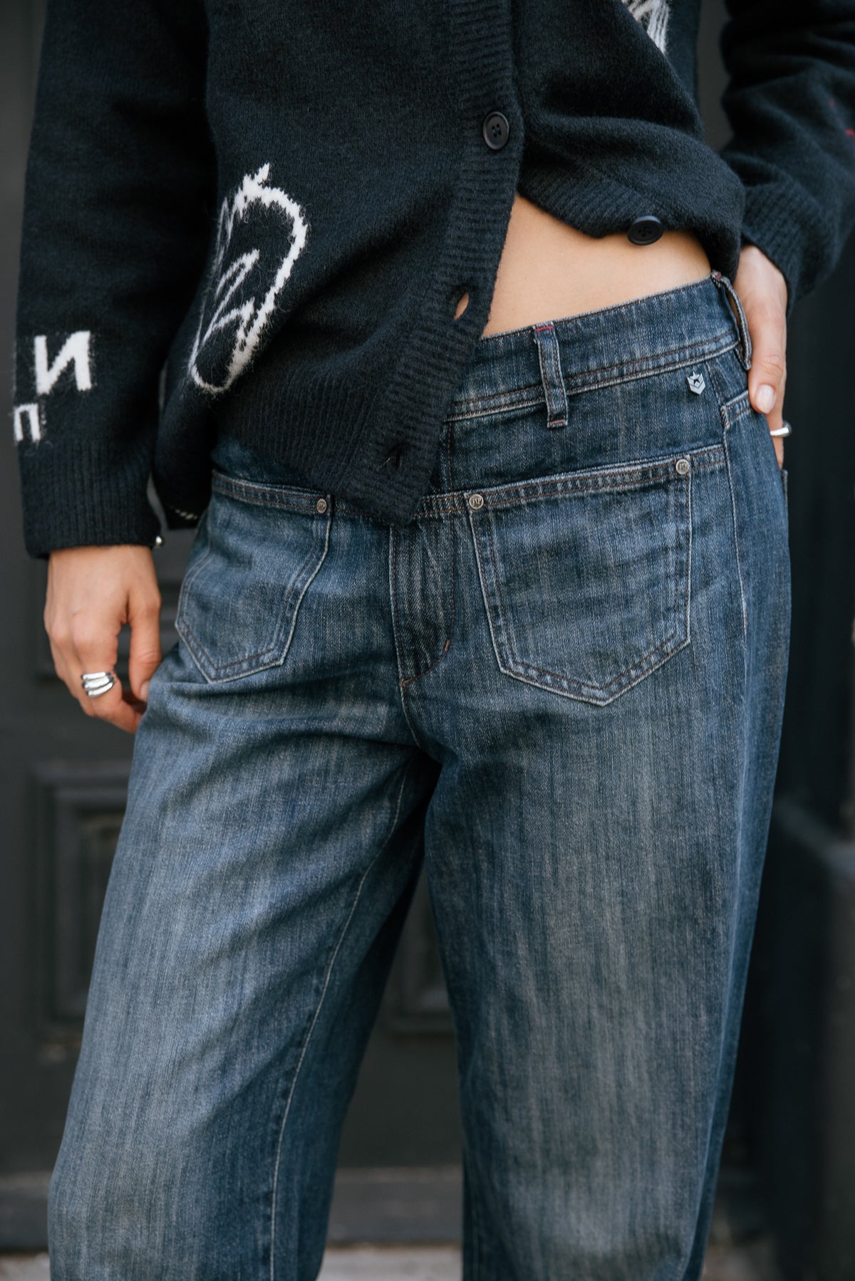 

Jeans droit à revers Femme Pippa rally dark | Freeman T. Porter