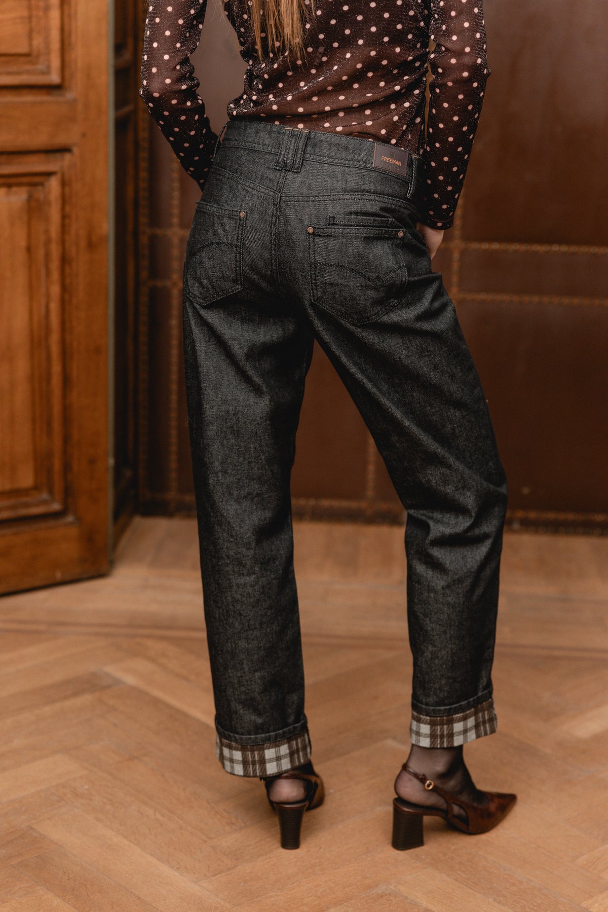 

Straight Leg Jeans mit Aufschlag Damen Pippa messy | Freeman T. Porter