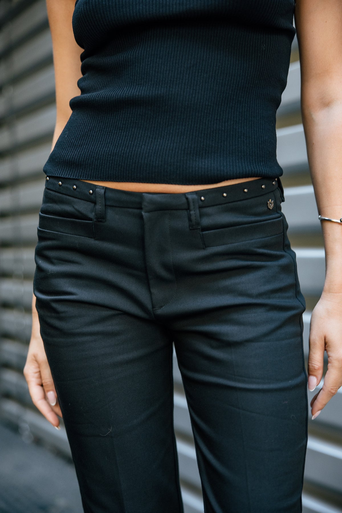 

Pantalon slim Femme Reese Polyneo black | Freeman T. Porter