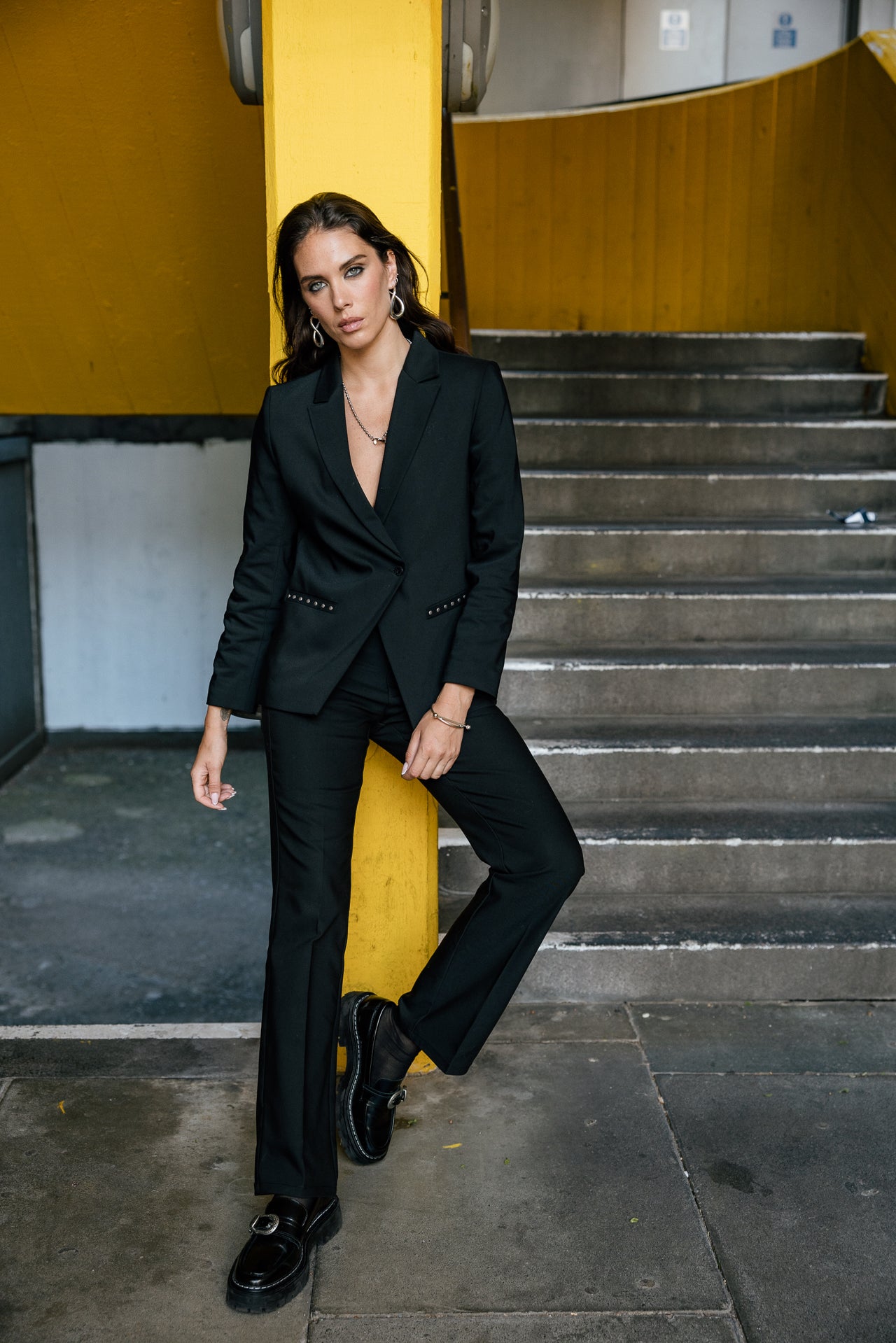 

Pantalon slim Femme Reese Polyneo black | Freeman T. Porter