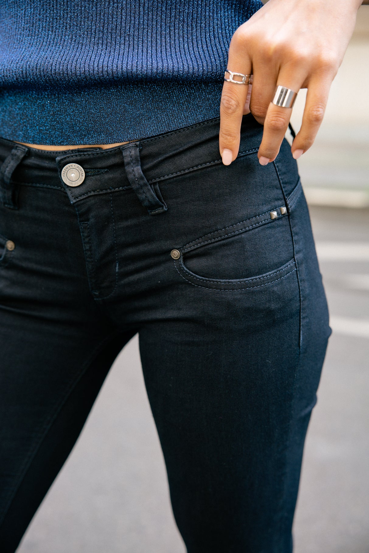 

Jeans slim Mujer Alexa Slim flora | Freeman T. Porter