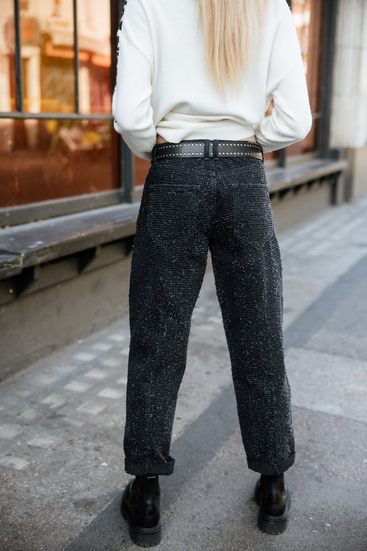 

Boyfriend Jeans Damen Maeva muffy black | Freeman T. Porter
