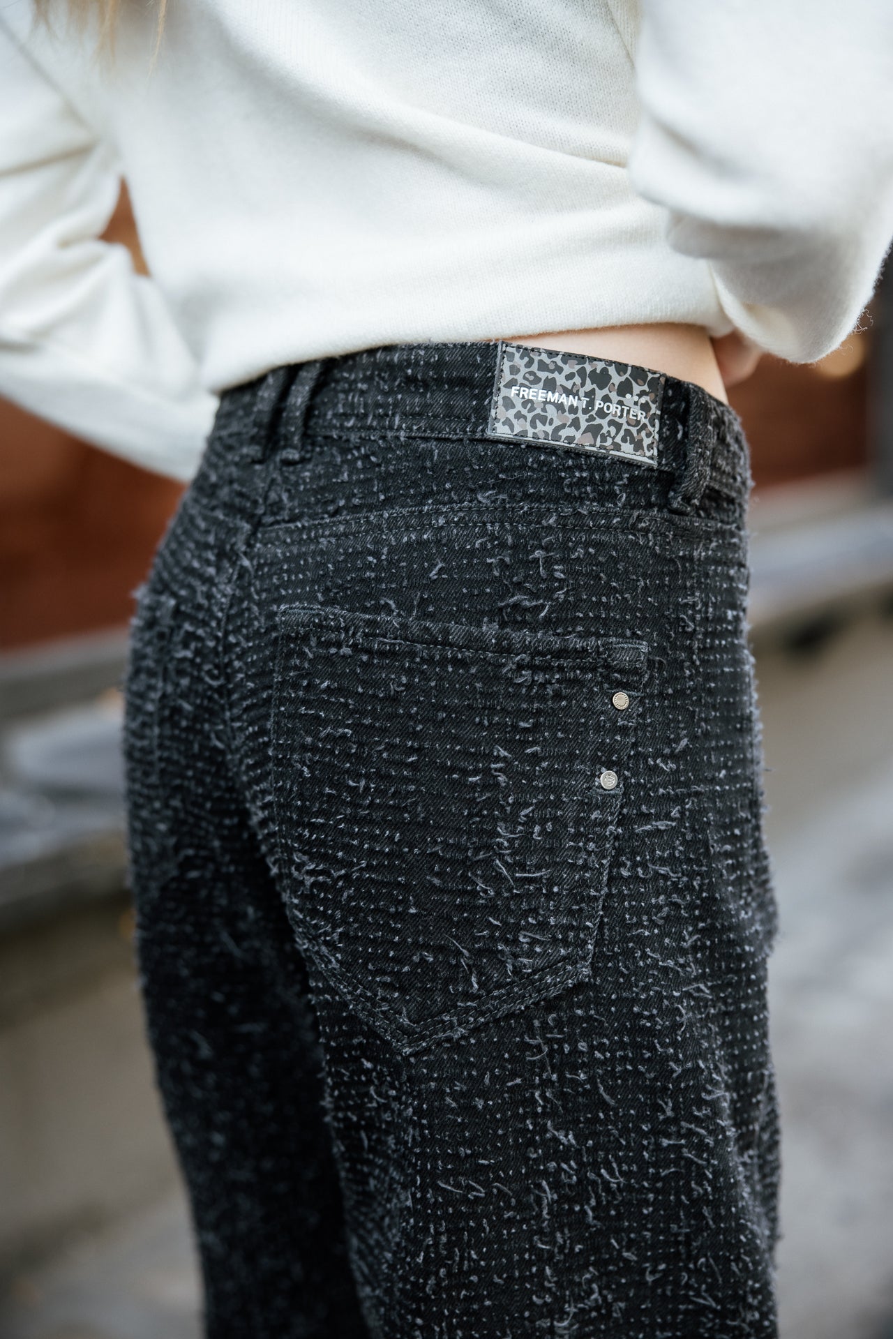 

Boyfriend Jeans Damen Maeva muffy black | Freeman T. Porter