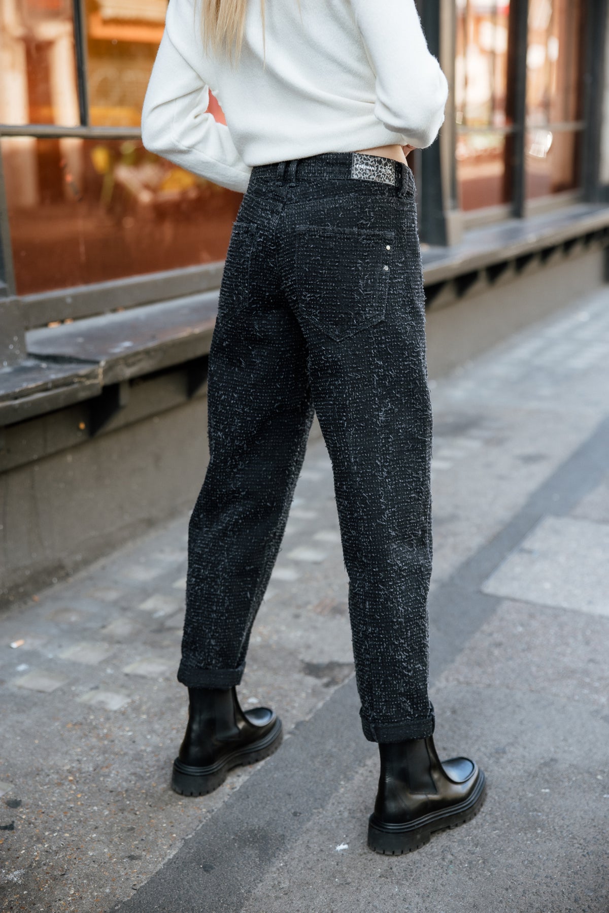 

Boyfriend Jeans Damen Maeva muffy black | Freeman T. Porter