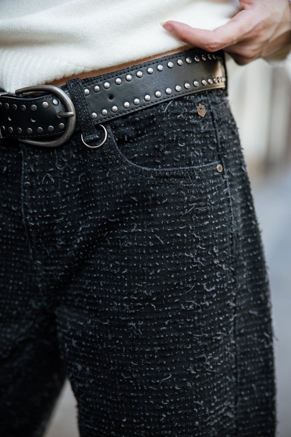 

Boyfriend Jeans Damen Maeva muffy black | Freeman T. Porter