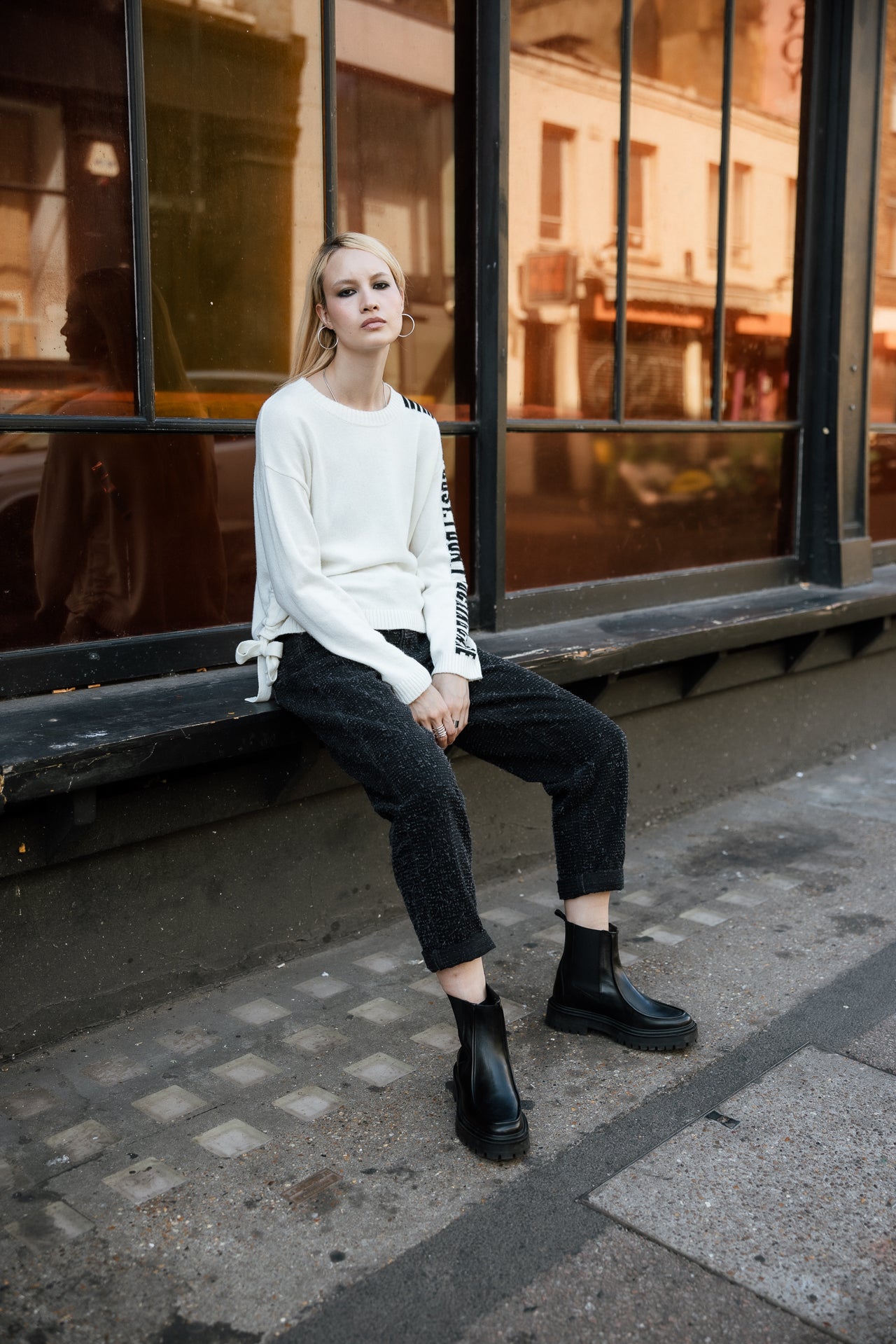 

Boyfriend Jeans Damen Maeva muffy black | Freeman T. Porter