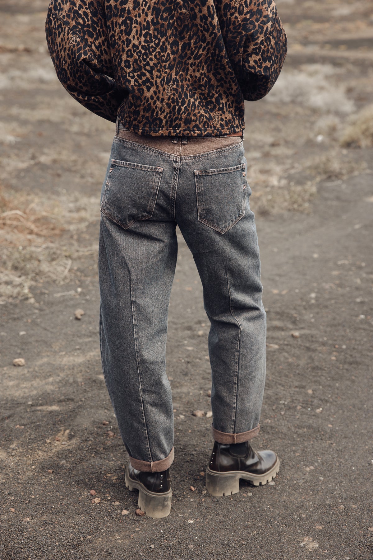 

Jeans boyfriend tiro medio Mujer Maeva mocha | Freeman T. Porter