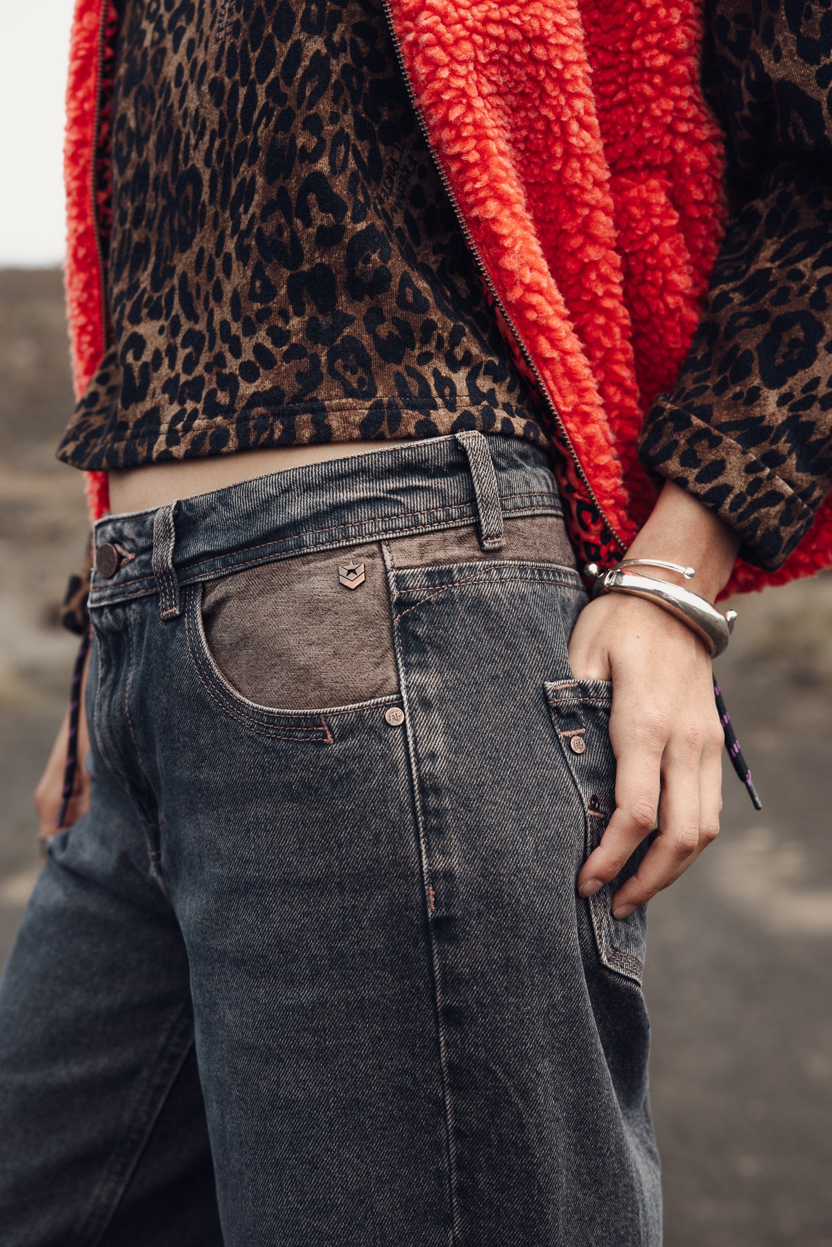 

Jeans boyfriend tiro medio Mujer Maeva mocha | Freeman T. Porter