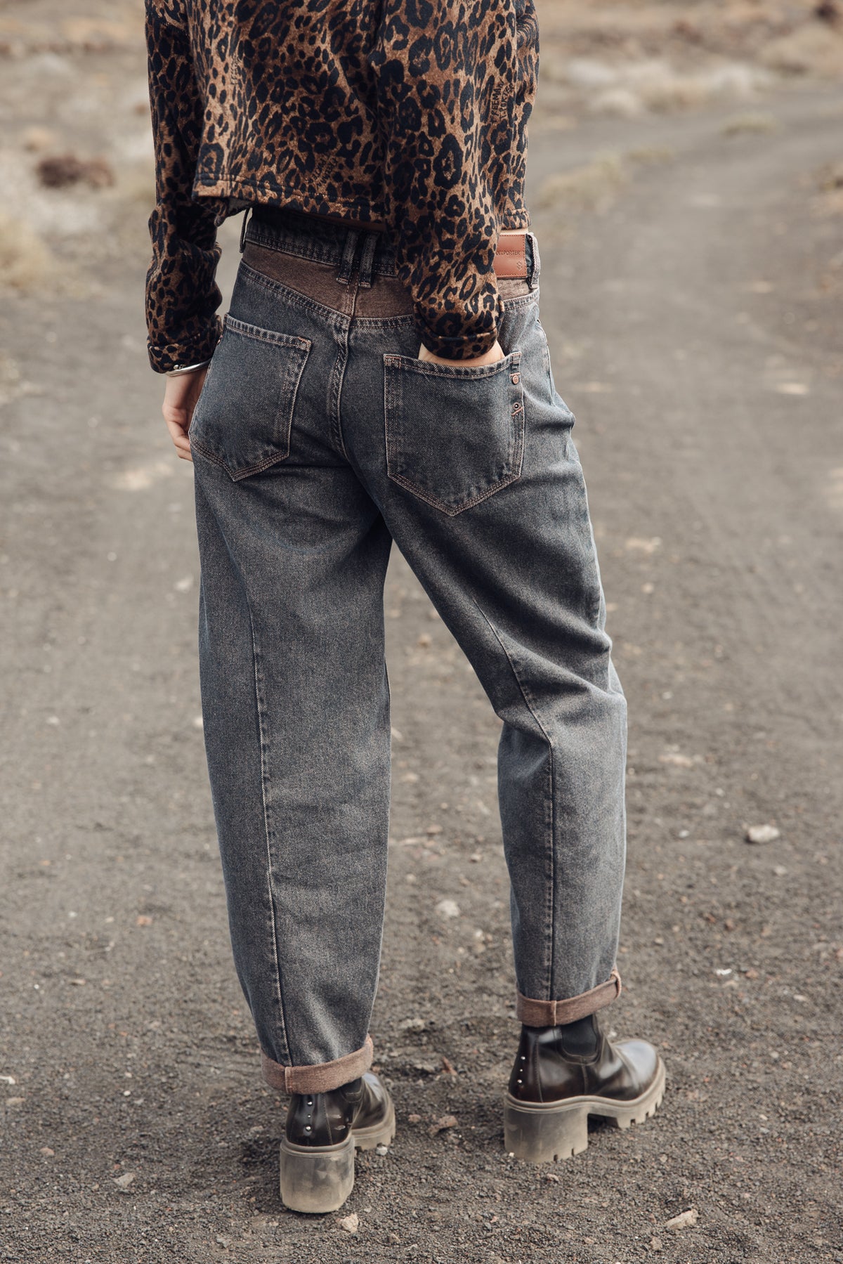 

Jeans boyfriend tiro medio Mujer Maeva mocha | Freeman T. Porter