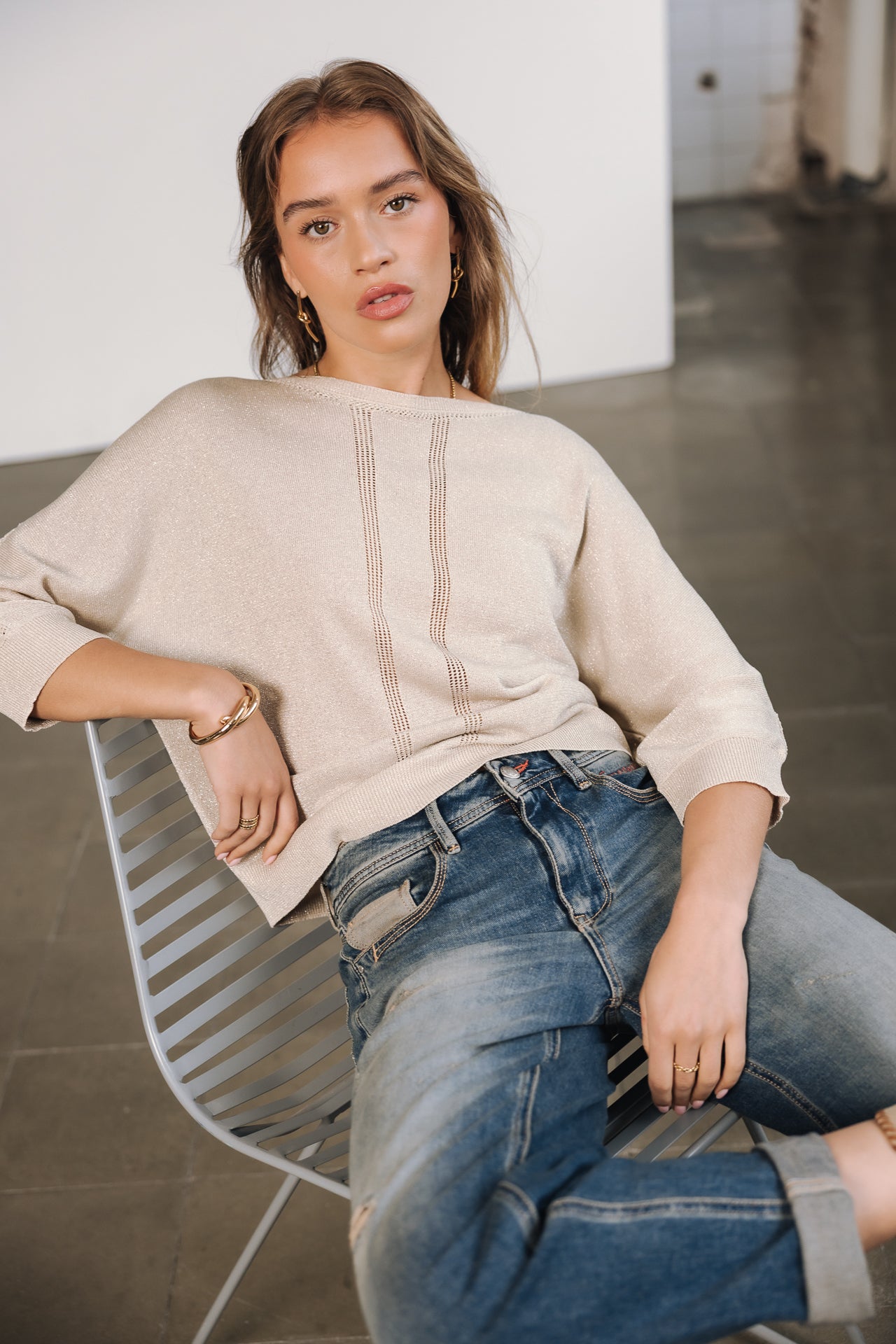 

Boyfriend-Jeans Frau Maeva SDM sienne | Freeman T. Porter