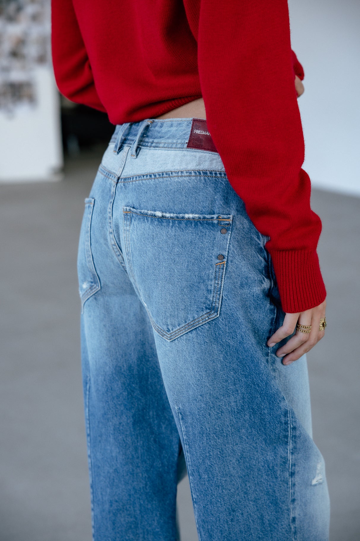 

Boyfriend-Jeans Frau Maeva sister | Freeman T. Porter