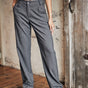 

Pantalon droit taille haute Femme Alba Buren Grey moon rock | Freeman T. Porter