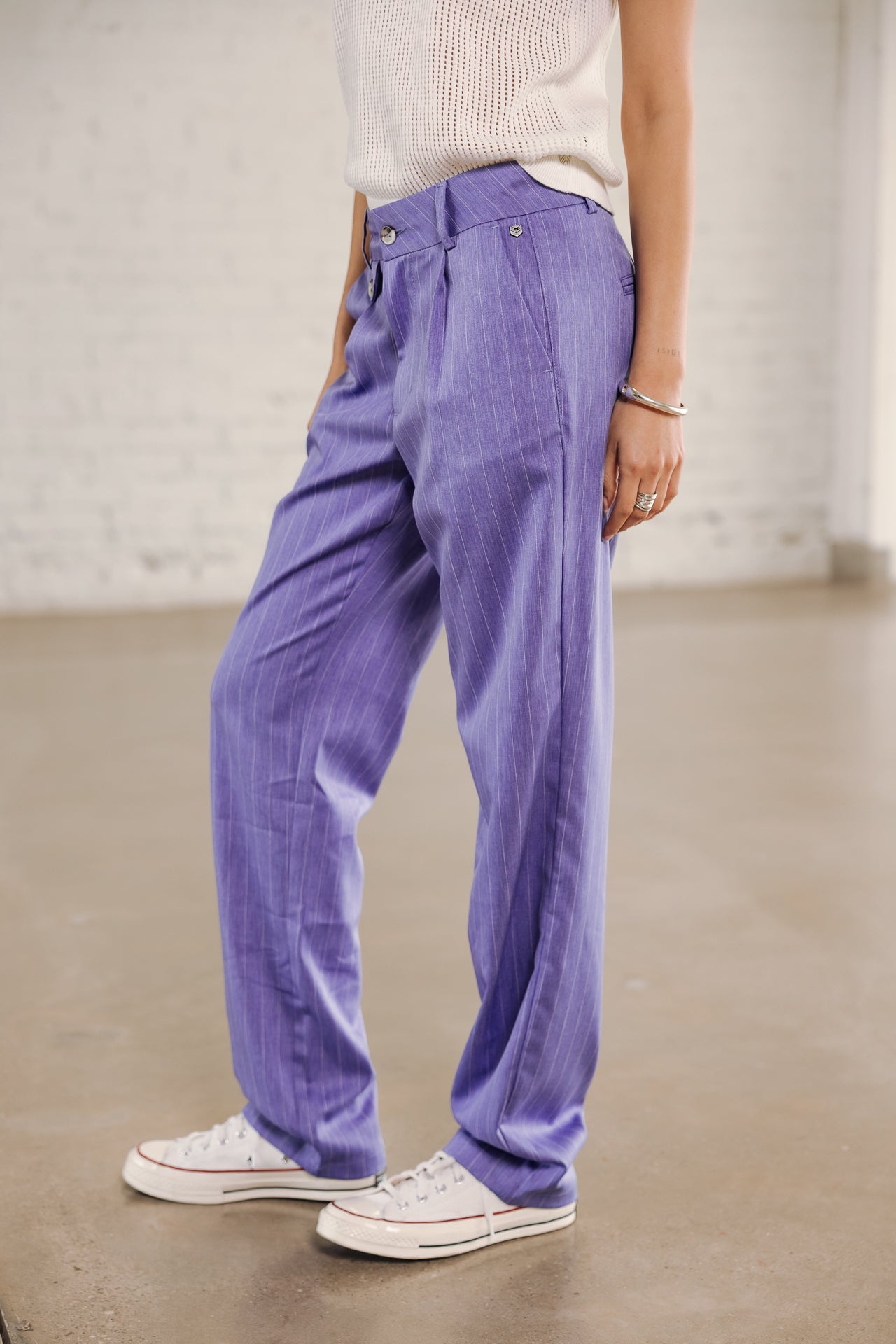 

High-waisted pants Woman Alba Cairo jacaranda | Freeman T. Porter