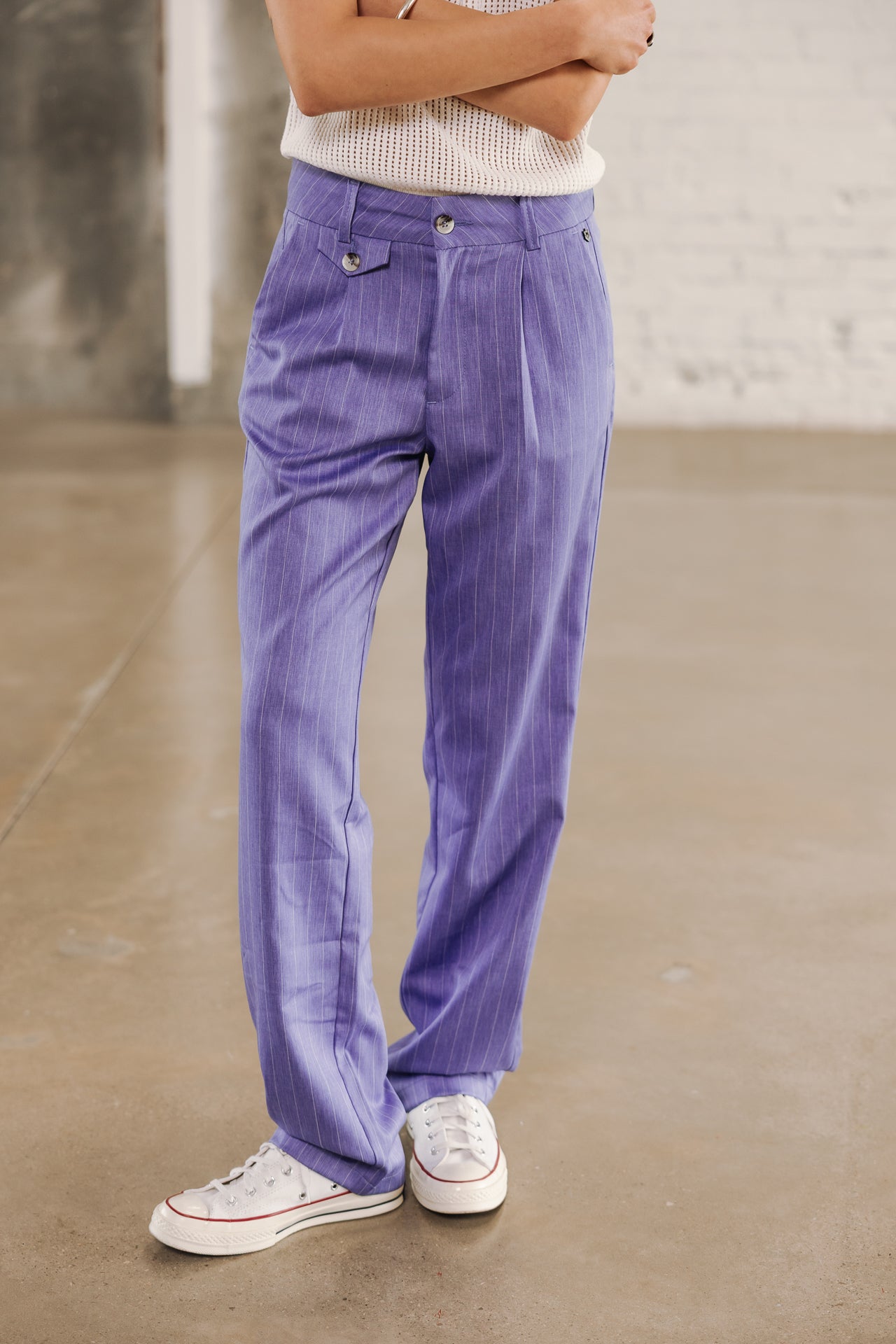 

High-waisted pants Woman Alba Cairo jacaranda | Freeman T. Porter