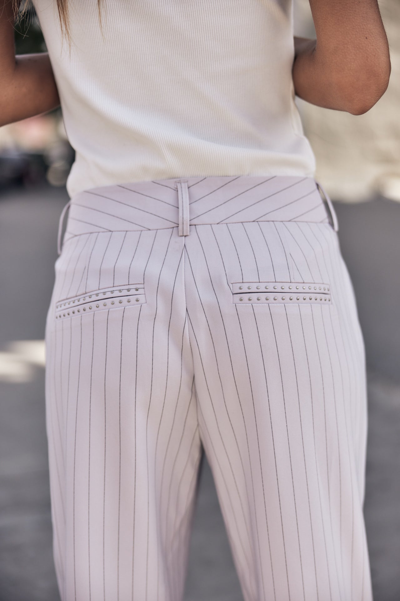 

Pantalon droit taille haute Femme Alba Hiroshi lilac | Freeman T. Porter