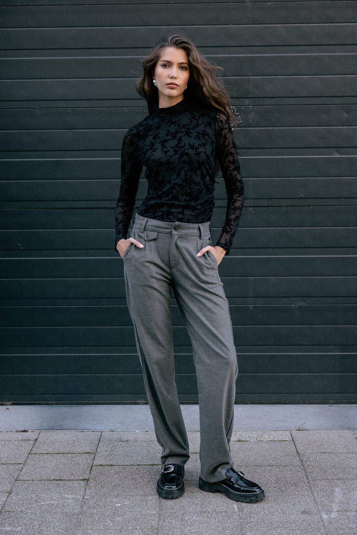   
            

Pantalones derecho de cintura alta Mujer Alba Moss moon rock | Freeman T. Porter
          
