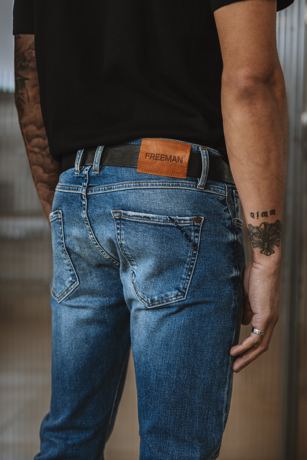 

Slim Fit Jeans Herren Dustee saopolo med | Freeman T. Porter