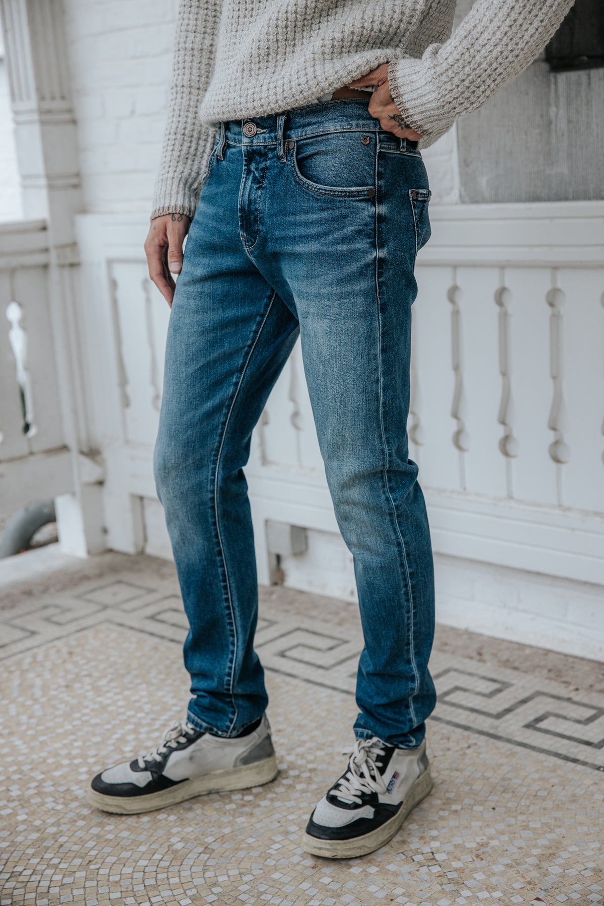 

Slim Jeans Herren Dustee saopolo med | Freeman T. Porter