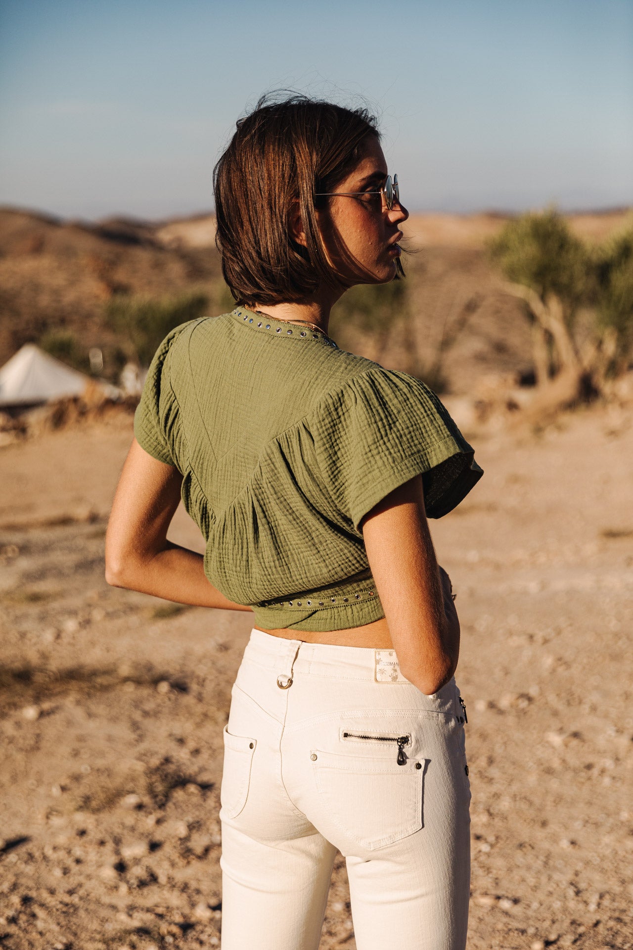 

Bermuda Femme Belixa New Magic Color egret | Freeman T. Porter