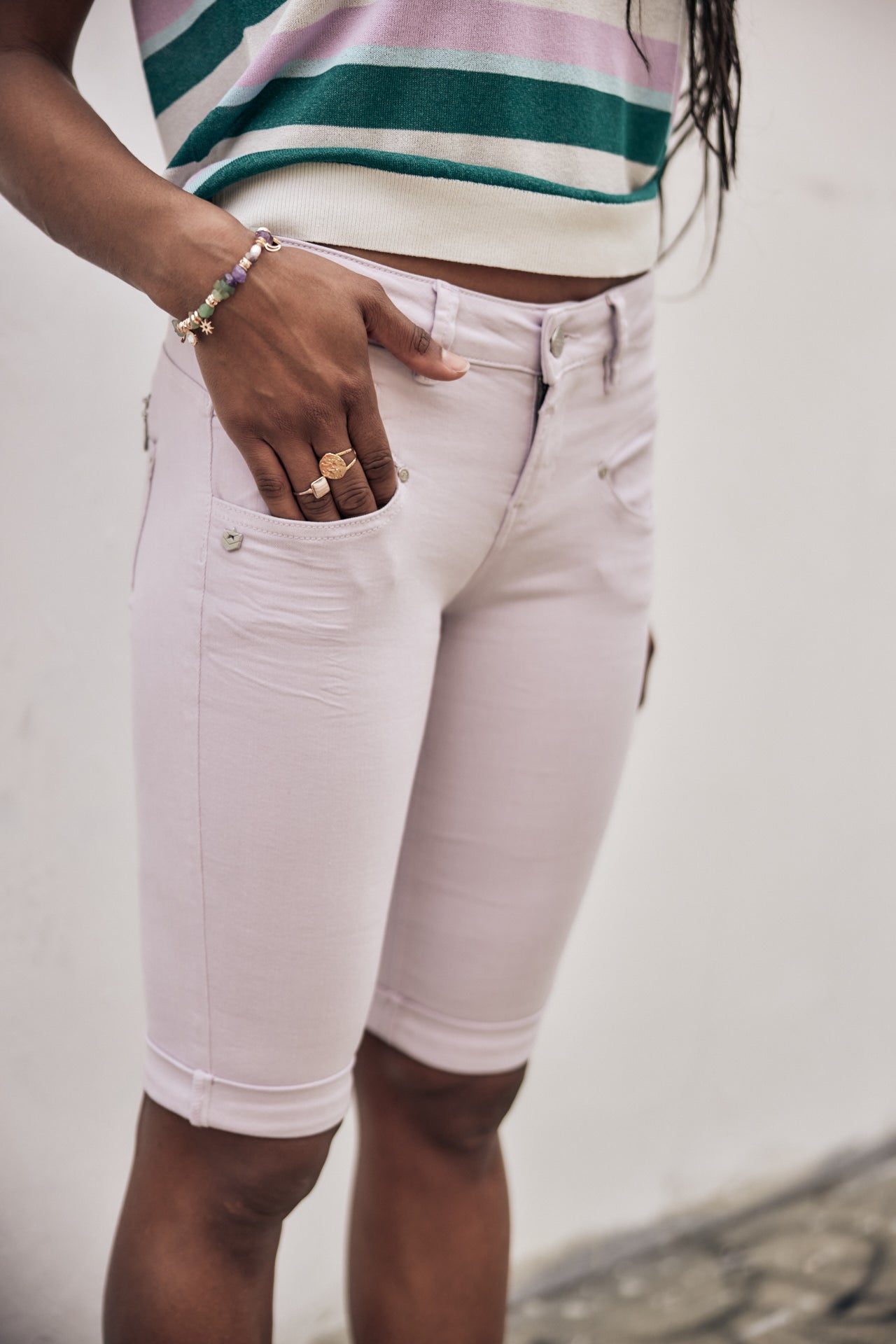 

Bermuda Femme Belixa New Magic Color pastel lilac | Freeman T. Porter