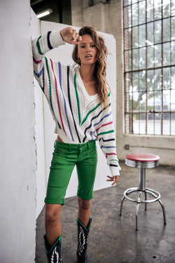 

Bermuda Femme Belixa New Magic Color foliage green | Freeman T. Porter