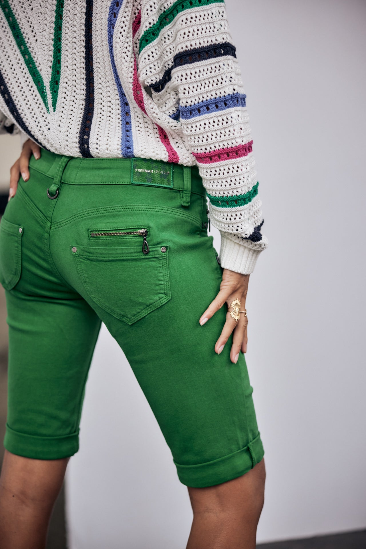 

Bermuda Femme Belixa New Magic Color foliage green | Freeman T. Porter