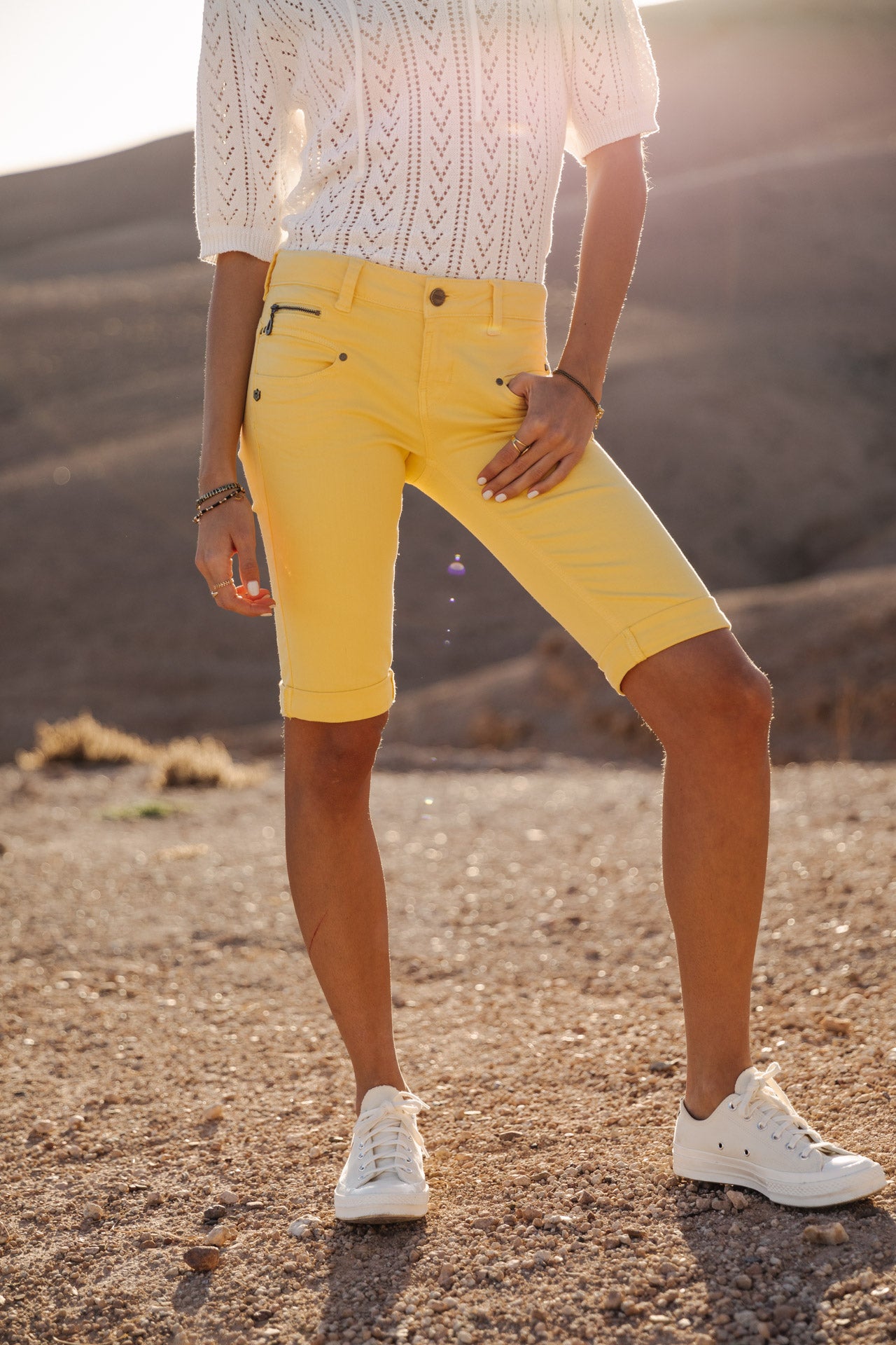 

Bermuda Femme Belixa New Magic Color banana cream | Freeman T. Porter