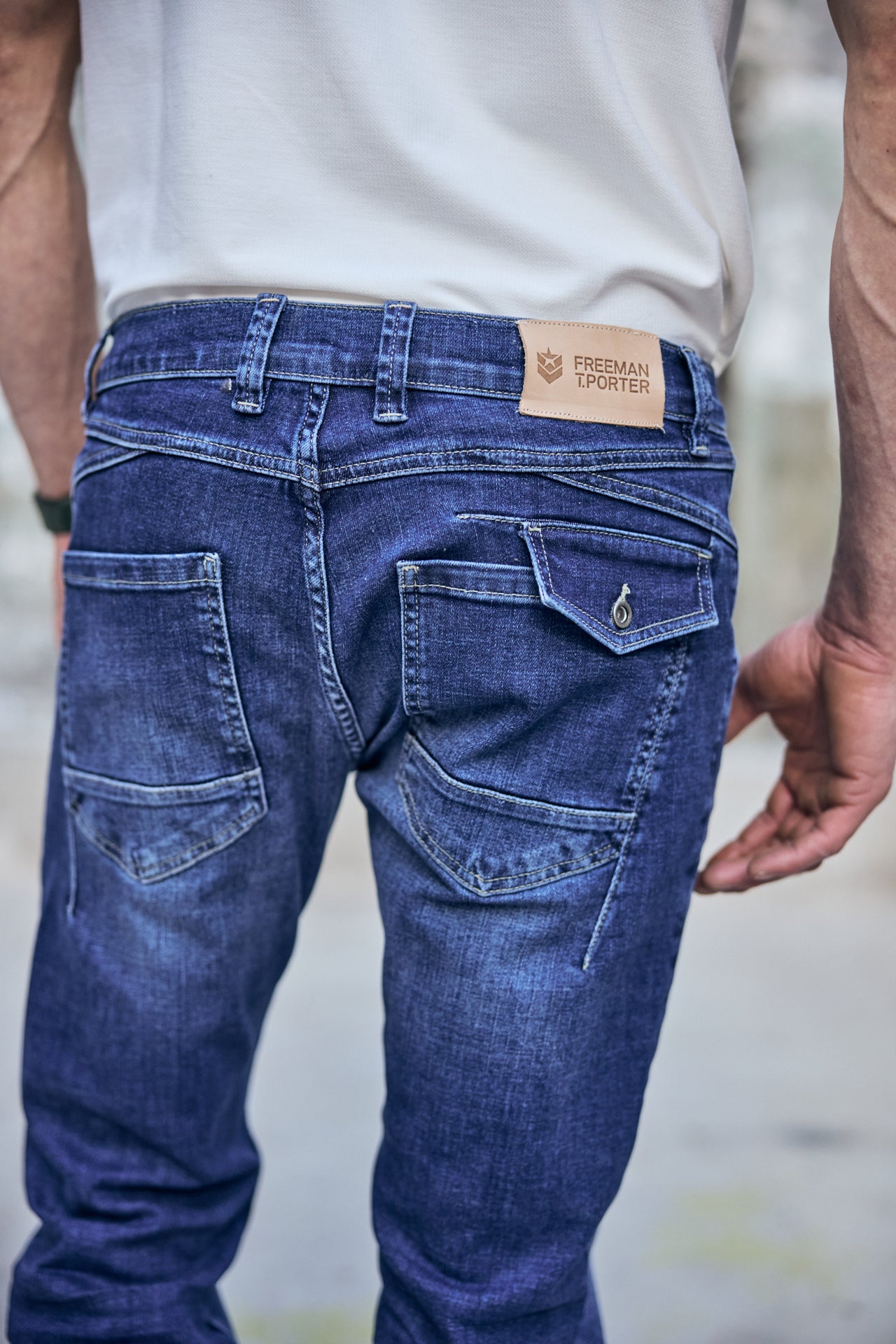 

Vaqueros rectos Hombres Taylor bordeen light | Freeman T. Porter