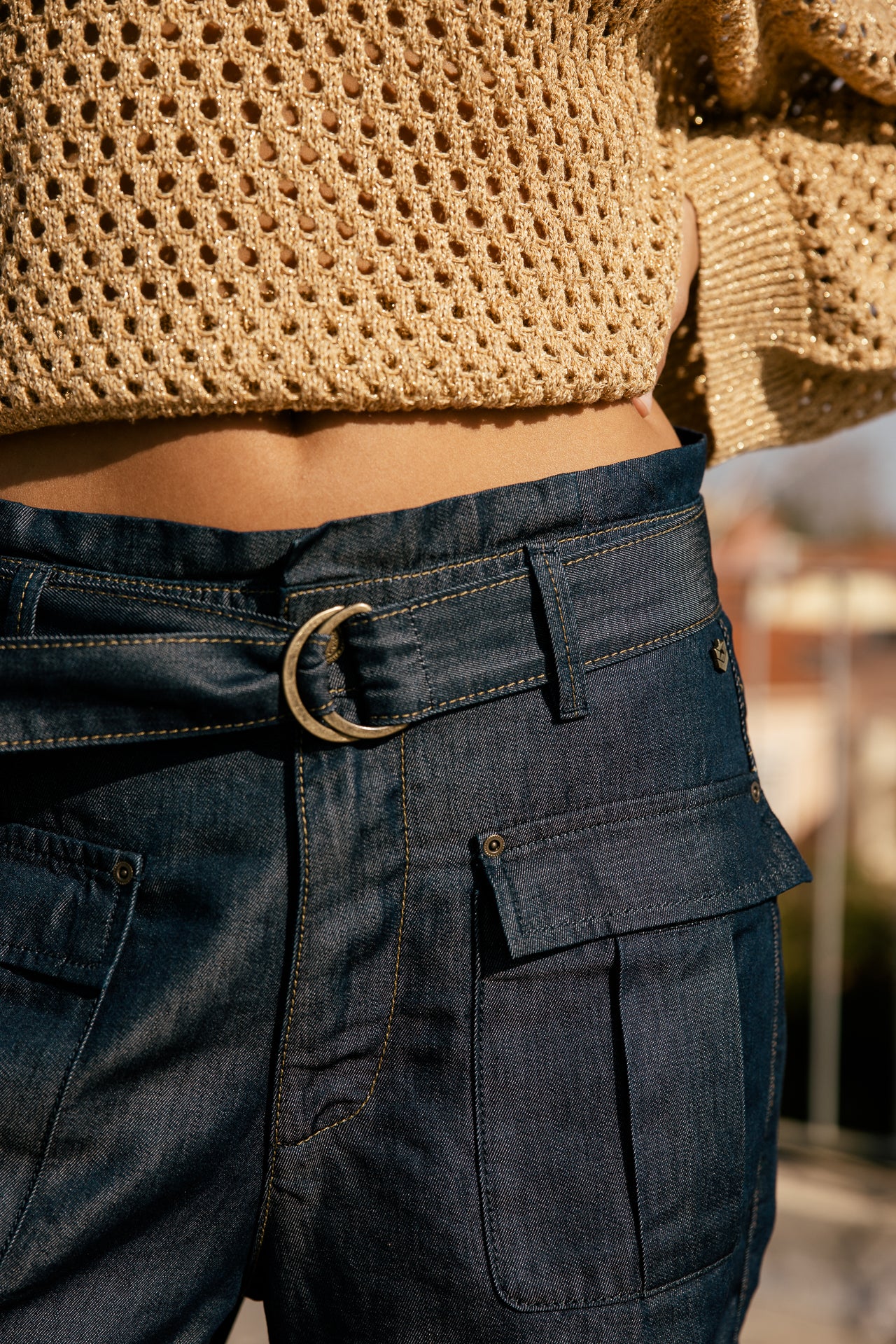

Fließende, weit geschnittene High-Waist-Shorts mit Taschen Damen Susie mauricia dark | Freeman T. Porter