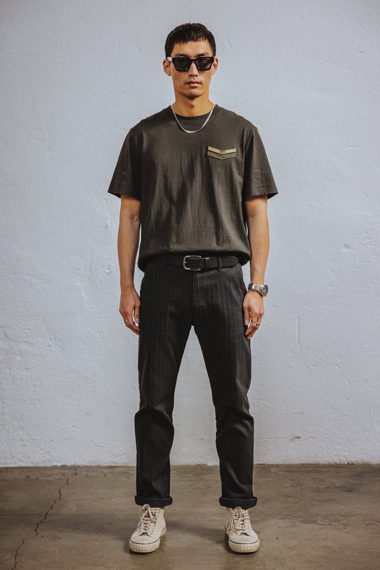 

Pantalon chino Homme Bruce Abyss peacoat | Freeman T. Porter