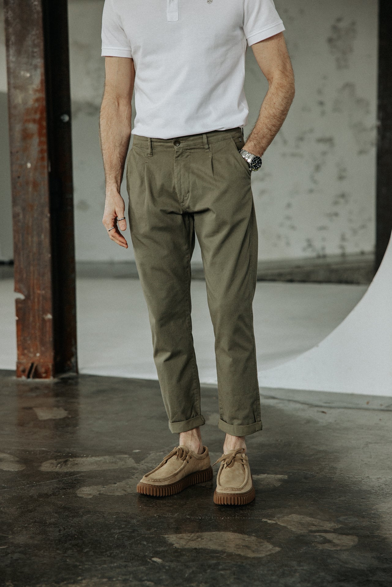   
            

Pantalon chino Homme Bruce Aras dusky green | Freeman T. Porter
          