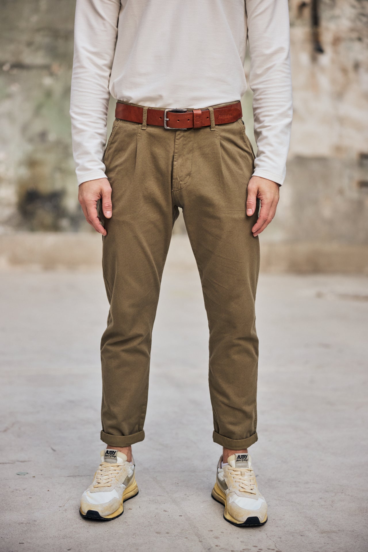 

Chino pants Men Bruce Aras dusky green | Freeman T. Porter