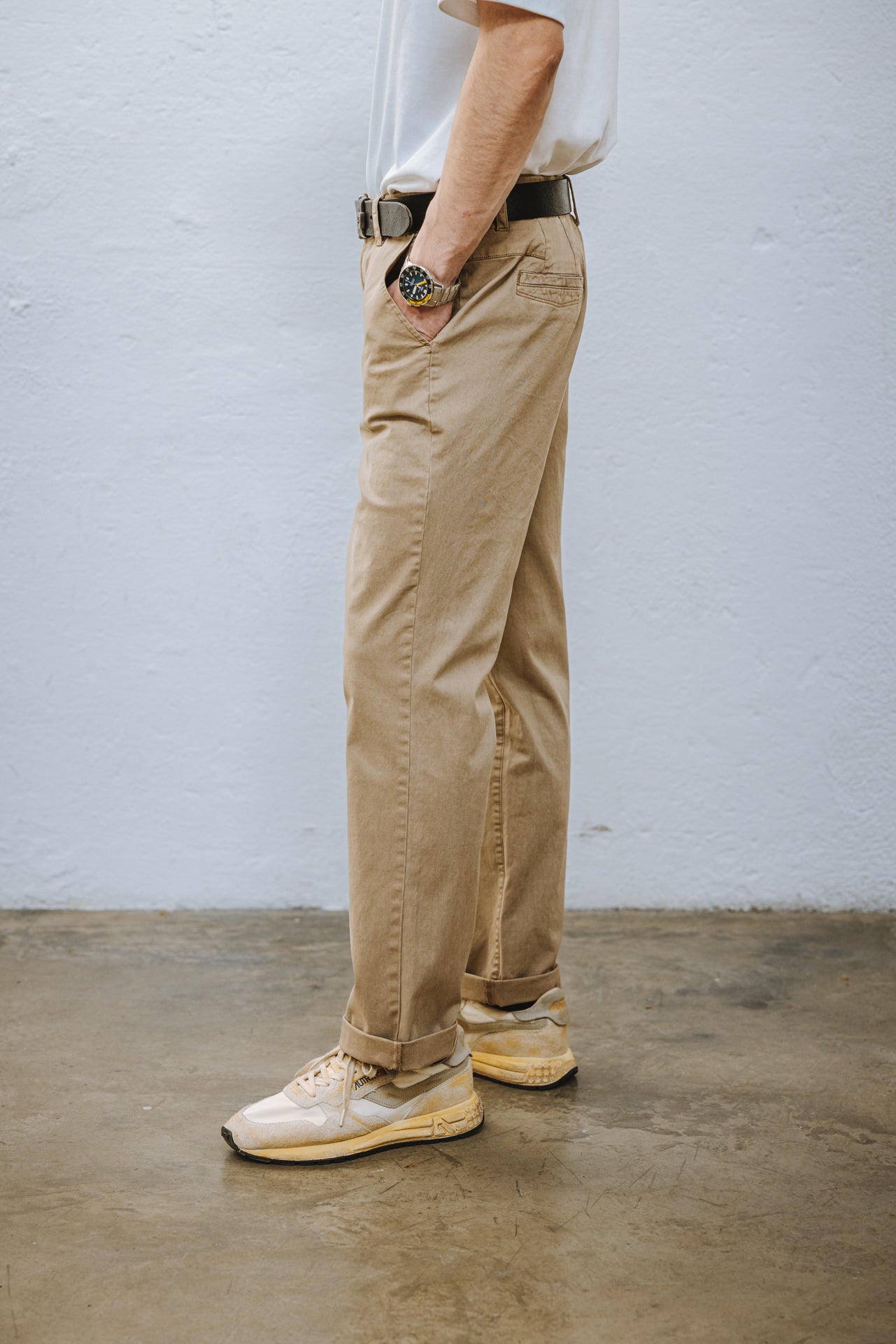 

Pantalon chino Homme Bruce Mazaro sand | Freeman T. Porter