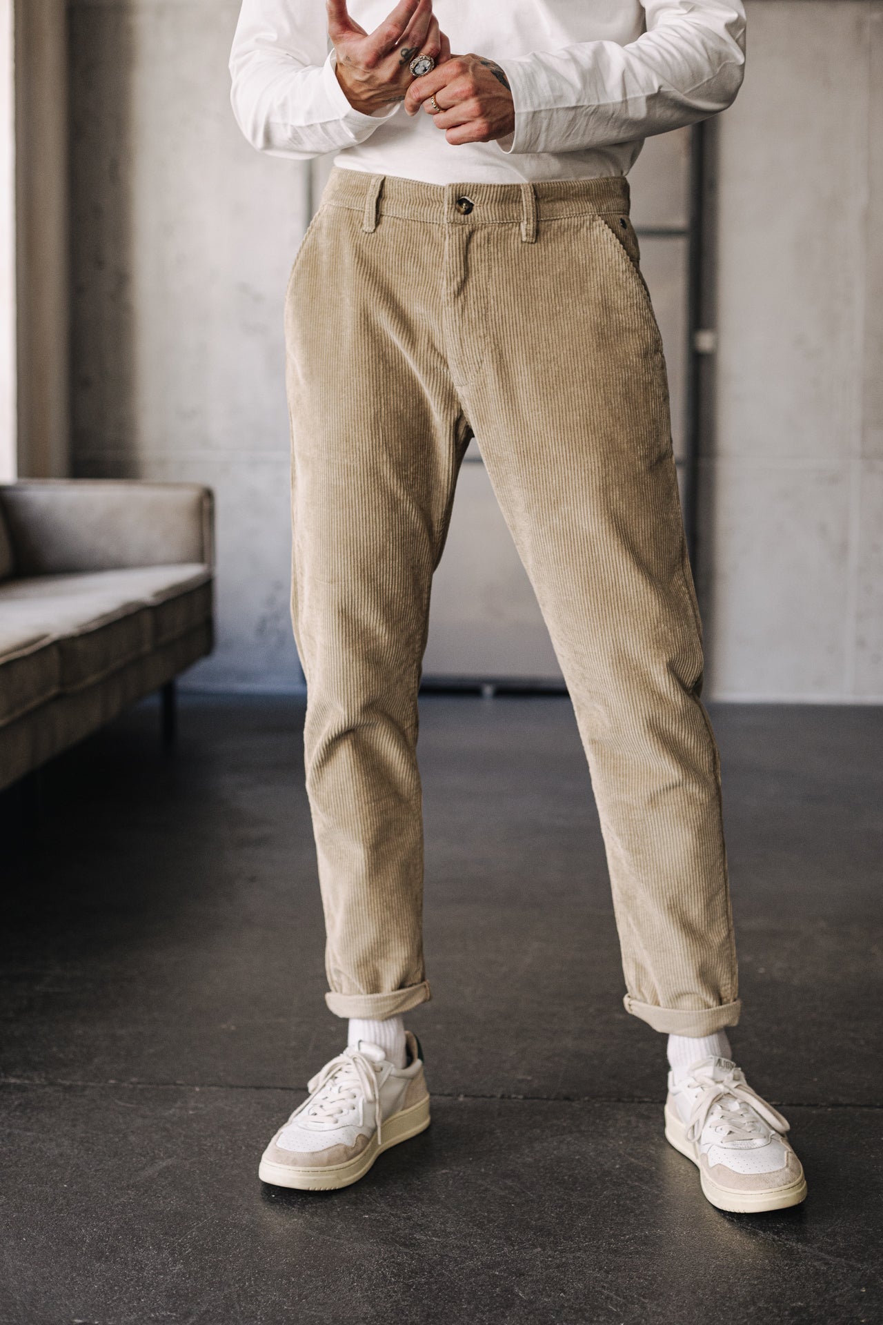   
            

Pantalon chino Unisex Bruce Fitil abbey stone | Freeman T. Porter
          