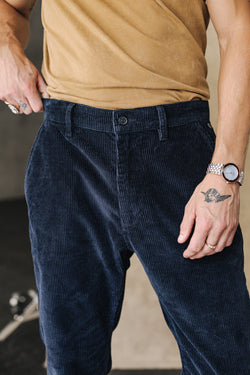 

Pantalon chino Homme Bruce Fitil navy | Freeman T. Porter